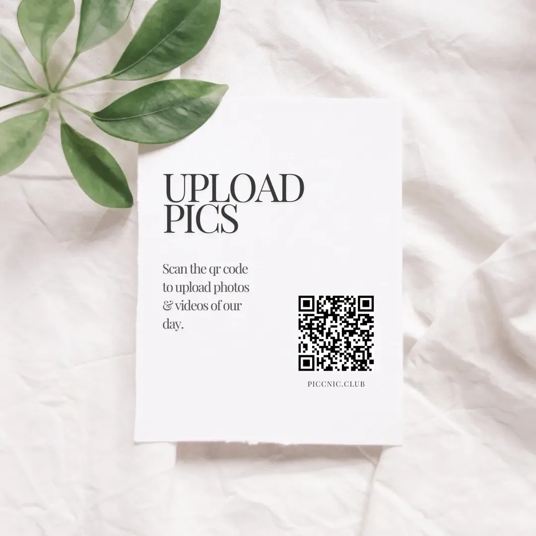 wedding qr code card